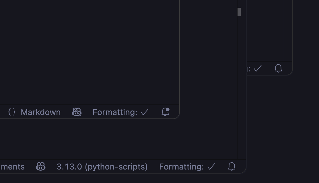 VS Code Border after